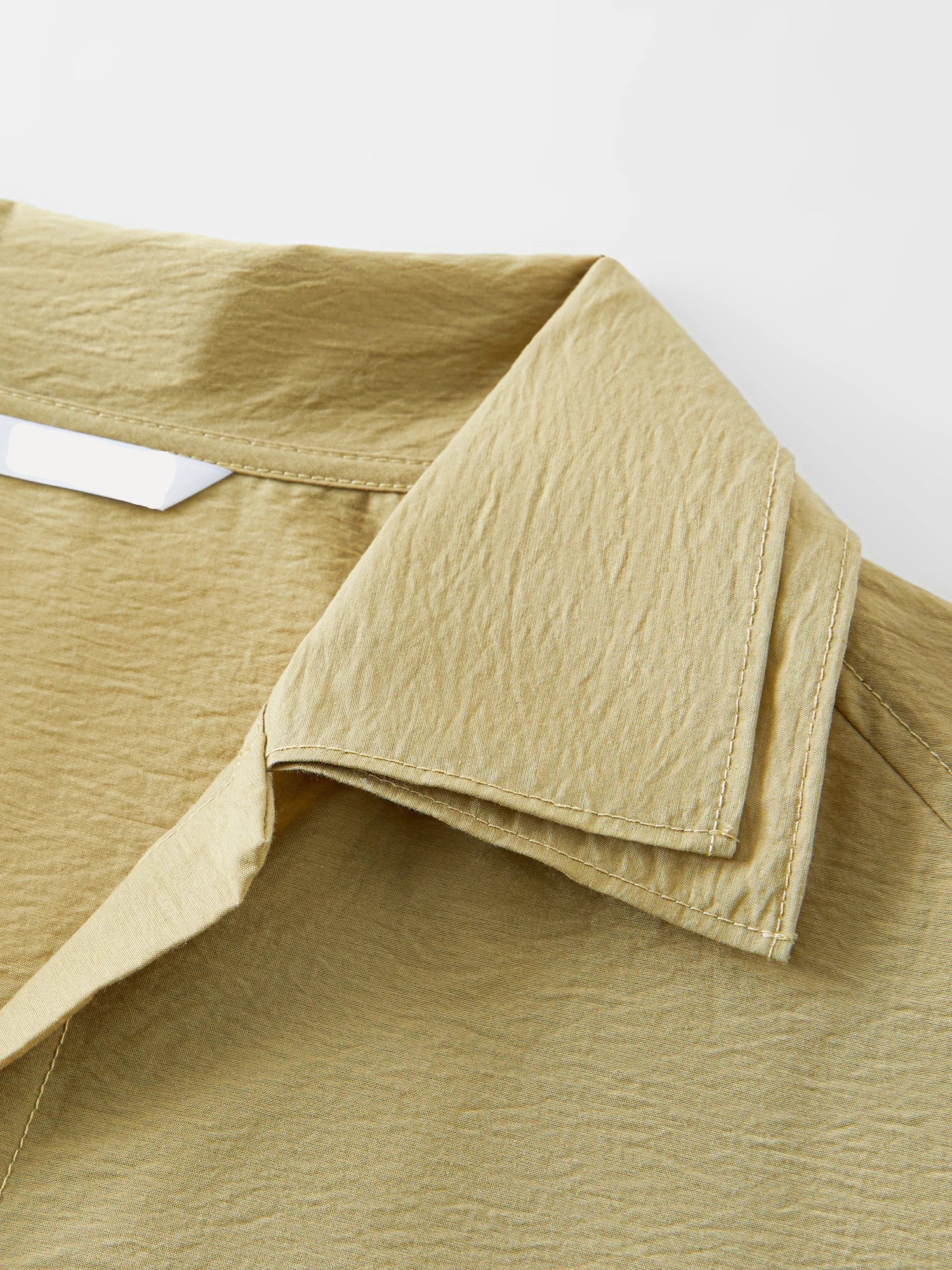 Collared Knit Short-Sleeved Shirt