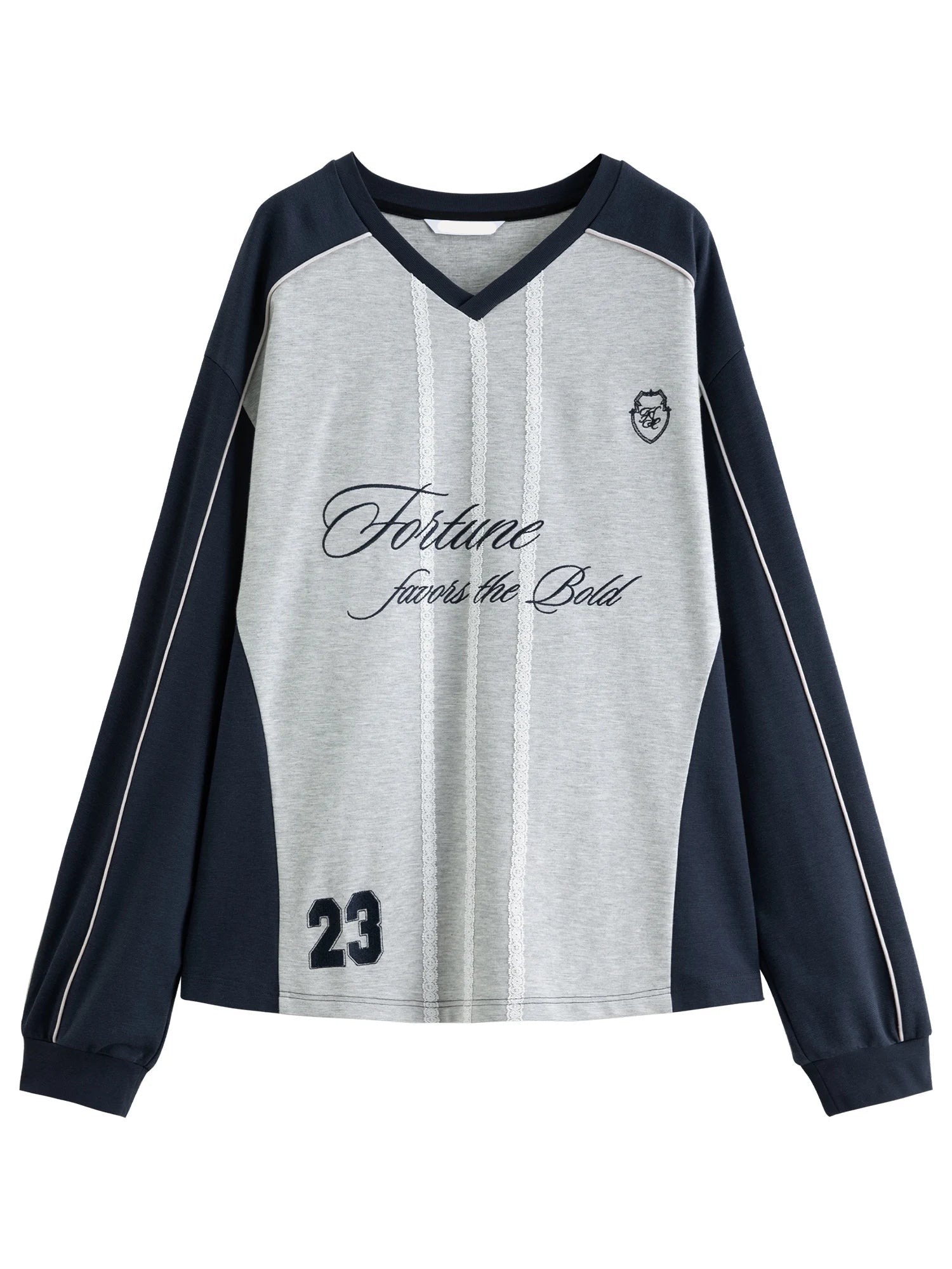 Loose-Fit Drop-Shoulder Sweatshirt With Letter Print
