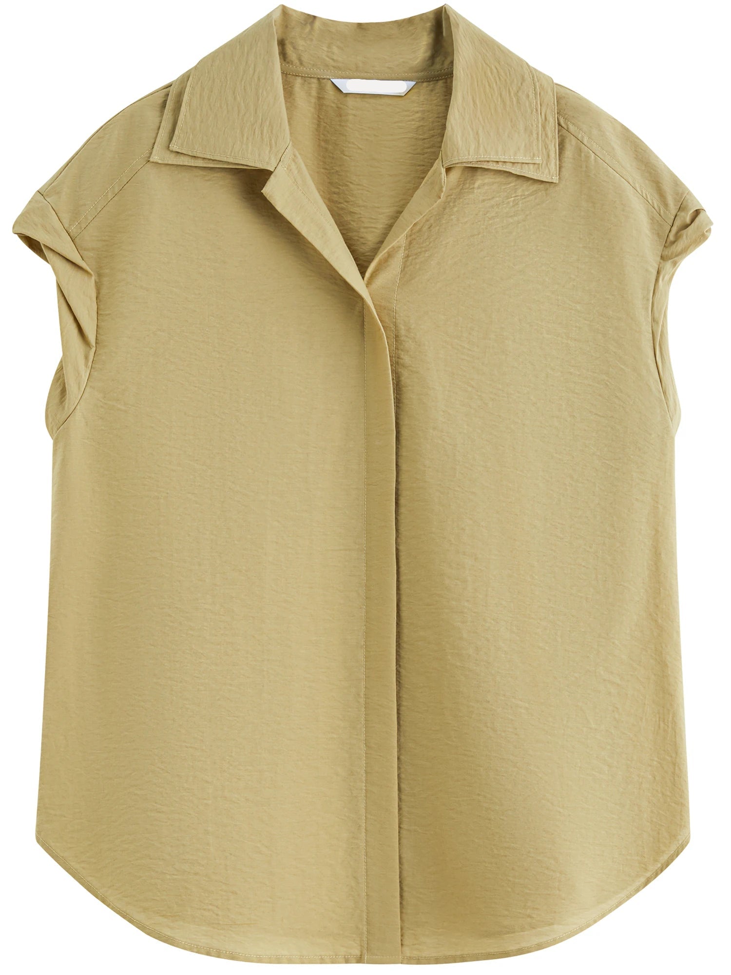 Collared Knit Short-Sleeved Shirt